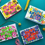 Neon Floral Papercut Birthday Four Pack, thumbnail 1 of 5