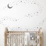 Sparkle Stars And Moon Wall Stickers, thumbnail 2 of 4