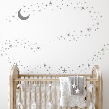 Sparkle Stars And Moon Wall Stickers, 2 of 4