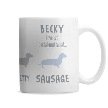 Personalised Sausage Dog Mug, 6 of 6