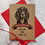 Personalised Cocker Spaniel Dog Christmas Card, thumbnail 2 of 2