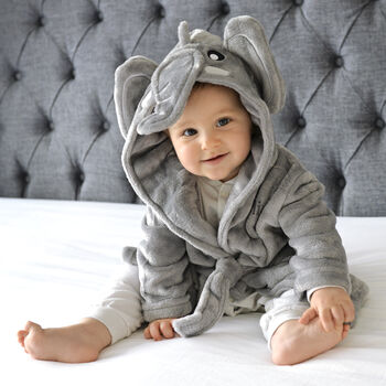 Personalised Elephant Gown And Elephant Comforter Set, 9 of 12