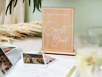 Wedding Guest Book Alternative Engraved, 2 of 12
