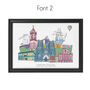 Bristol Graduation Skyline Personalised Print, thumbnail 3 of 5