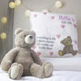 Personalised Childs Cushion With Teddy Bear, thumbnail 2 of 9