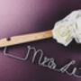 Wooden Wire Personalised Bridal Wedding Hanger, thumbnail 7 of 11