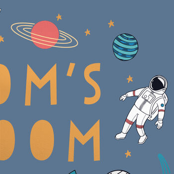 Personalised Space Wall Sticker For Kids Room, 3 of 3