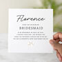 Personalised Special Thank You For Being My Bridesmaid, thumbnail 1 of 3