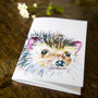 Inky Hedgehog Notebook, thumbnail 1 of 7