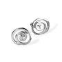 Sterling Silver Spiral Studs, thumbnail 3 of 5