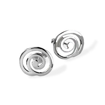 Sterling Silver Spiral Studs, 3 of 5