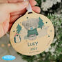 Personalised Winter Explorer Tiny Tatty Teddy Christmas Tree Decoration, thumbnail 2 of 5