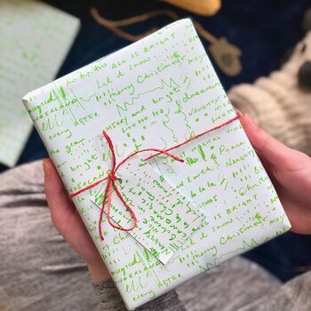 Christmas Written Fun Sayings Wrapping Paper Set, 7 of 10