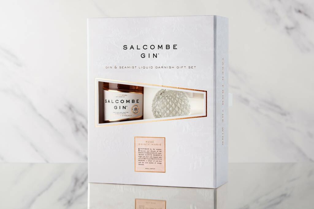'Seamist And Rosé Sainte Marie’ Luxury Gin Gift Set, 1 of 8