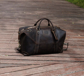 Genuine Leather Boarding Bag For Travelling, 2 of 12