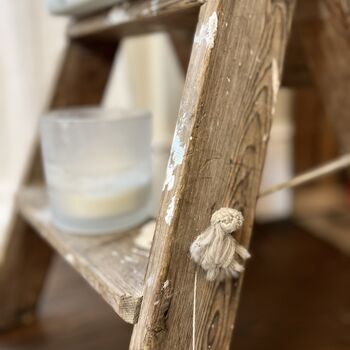 Vintage Tall Wooden Step Stool Ladder, 3 of 10