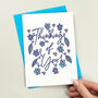 Floral Thinking Of You Card, thumbnail 2 of 4
