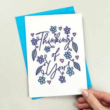 Floral Thinking Of You Card, 2 of 4
