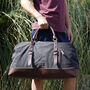 Unisex Canvas Duffle Travel Weekender Bag, thumbnail 9 of 12