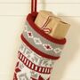 Personalised Chunky Knit Fair Isle Christmas Stocking, thumbnail 8 of 10