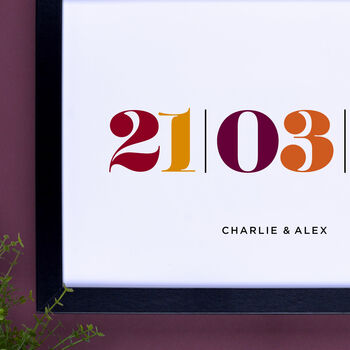 Personalised Important Date Print, 4 of 12