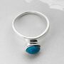 Sterling Silver Gemstone Stacking Rings, thumbnail 6 of 8
