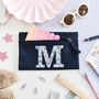 Liberty Of London Personalised Pencil Case Navy, thumbnail 1 of 7