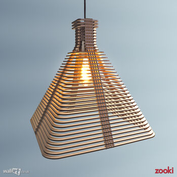 Zooki 20 'Ra' Wooden Pendant Light, 6 of 11