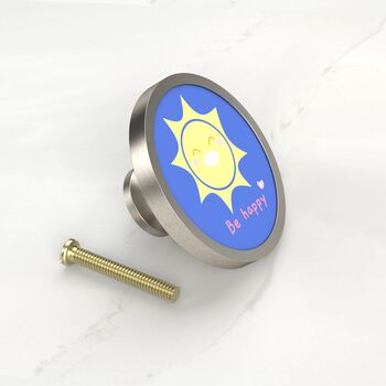 Nursery Knobs Night Time Drawer Door Cupboard Cabinet Handle Available In A Gold, Silver, Black And Antique Gold Base, 9 of 9