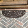 Ornate Semi Circular Cast Iron Doormat, thumbnail 4 of 6