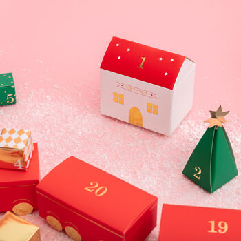Polar Express Train Christmas Diy Advent Calendar Boxes, 10 of 10