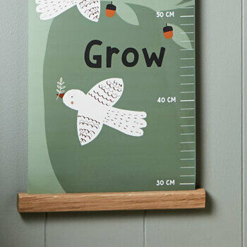 Personalised Woodland Theme Height Chart, 4 of 5
