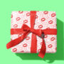 Pop Art Lips 'The Kiss' Wrapping Paper, thumbnail 2 of 3