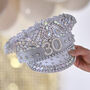 Rhinestone And Pearl Embellished 30th Birthday Hat, thumbnail 1 of 3
