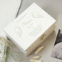 Personalised Angel Wings Memorial Wooden Box, thumbnail 5 of 7