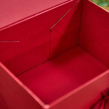 Personalised Luxury Extra Deep A4 Red Gift Box, 5 of 7