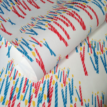 Candle Birthday Gift Wrap, 3 of 6