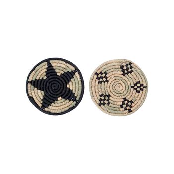 Thea Set Of Two Seagrass Trivets, 2 of 3