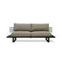 Outdoor Aluminum Lounge Sofa In Charcoal, thumbnail 3 of 5