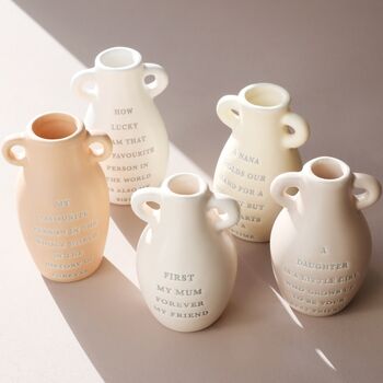 Small Ceramic Daughter Bud Vase, 2 of 4