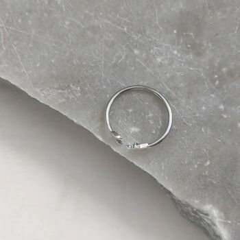 Adjustable Sterling Silver Moon And Star Ring, 3 of 6