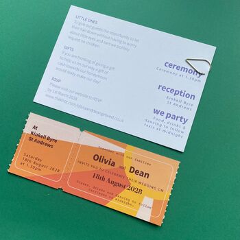 Fun Colourful Wedding Invitation, 3 of 8