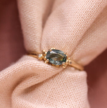 'Powerful' Montana Sapphire Diamond Ring, 2 of 5