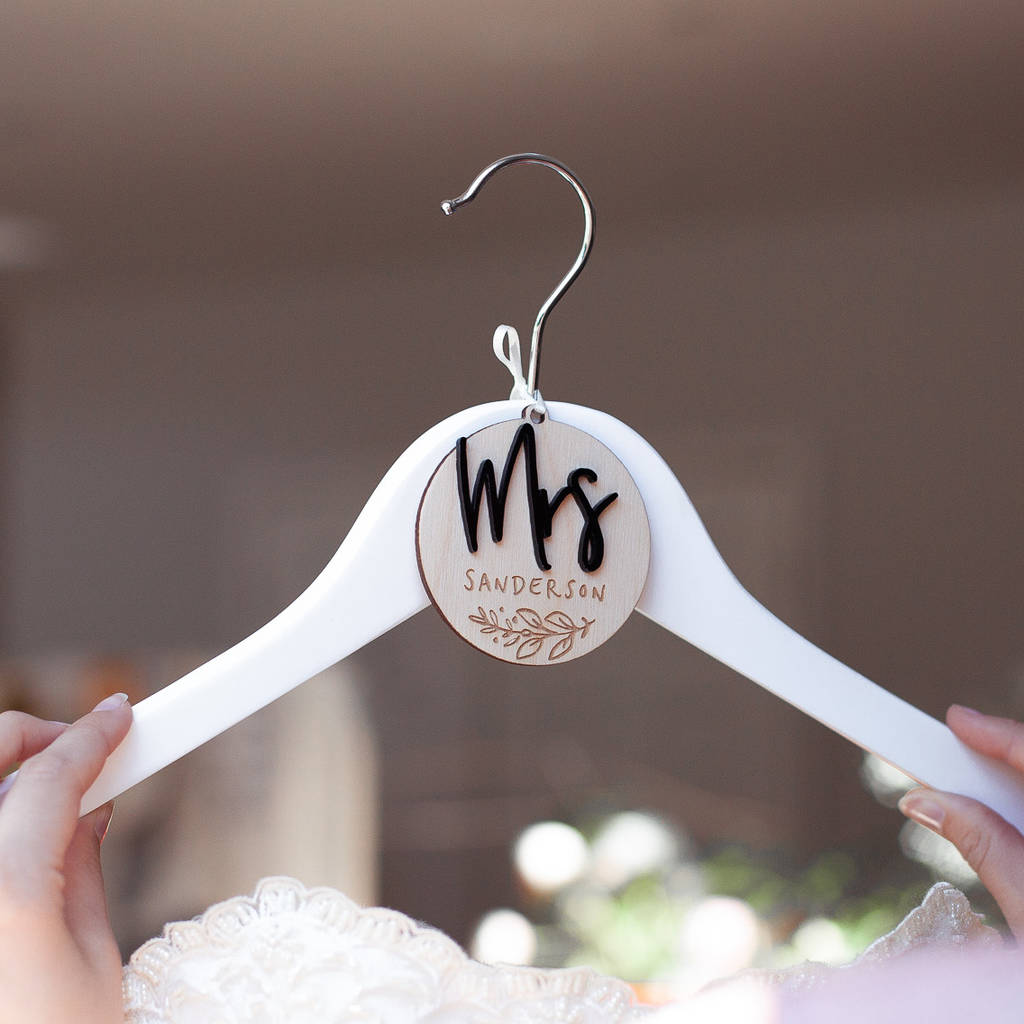 Personalised Wedding Hanger Charms