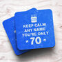 Personalised Mug 'Keep Calm 70th Birthday', thumbnail 4 of 6