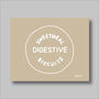 Custard Cream, Jammie Dodger, Bourbon And Digestive Biscuits Set Of Four Beige Prints, thumbnail 4 of 10
