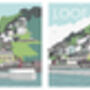 Looe Harbour Cornwall Mug, thumbnail 3 of 3