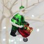 Santa With Wheelbarrow Bauble Christmas Tree Decoration, thumbnail 2 of 2