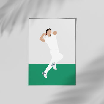 Jimmy Anderson England Cricket Poster, 3 of 4