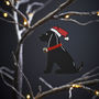 Black Cocker Spaniel Christmas Tree Decoration, thumbnail 1 of 4